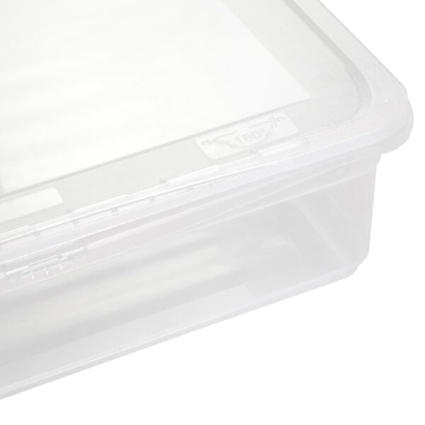 keeeper bea Aufbewahrungsbox 9 l (mit Deckel) – Polypropylen – transparent – 390 × 90 × 335 mm