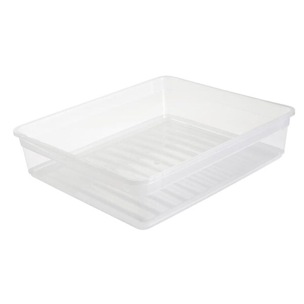 keeeper bea Aufbewahrungsbox 9 l (mit Deckel) – Polypropylen – transparent – 390 × 90 × 335 mm
