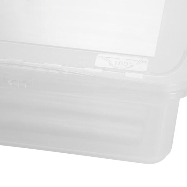 keeeper Aufbewahrungsbox 8 l (mit Deckel) – Polypropylen – transparent – 390 × 100 × 265 mm