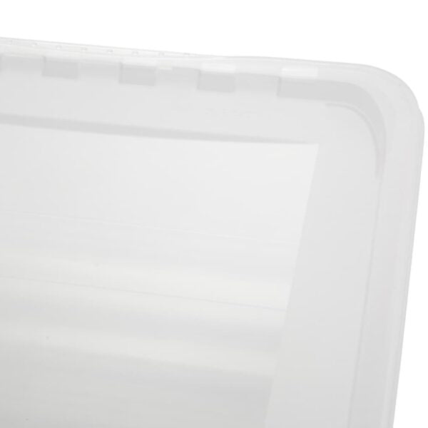 keeeper Aufbewahrungsbox 8 l (mit Deckel) – Polypropylen – transparent – 390 × 100 × 265 mm