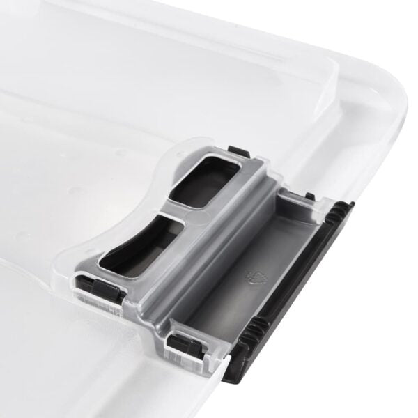 keeeper Cornelia Aufbewahrungsbox 24 l (mit Deckel) – Polypropylen – transparent – 395 × 300 × 295 mm