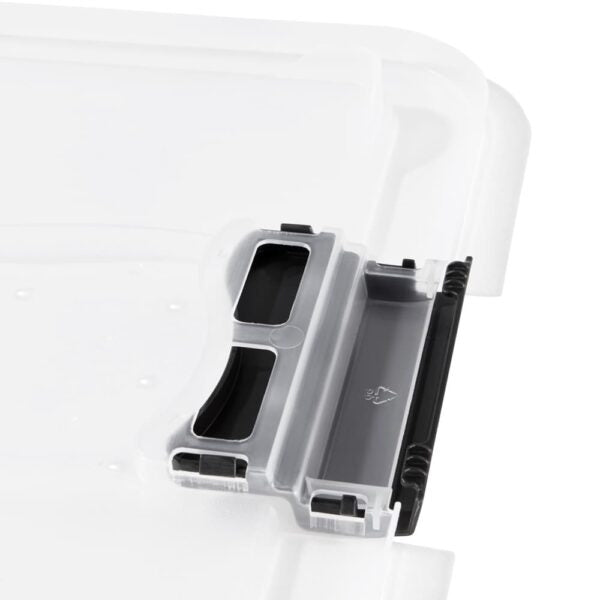 keeeper Aufbewahrungsbox 7 l (mit Deckel) – Polypropylen – transparent – 395 × 95 × 295 mm