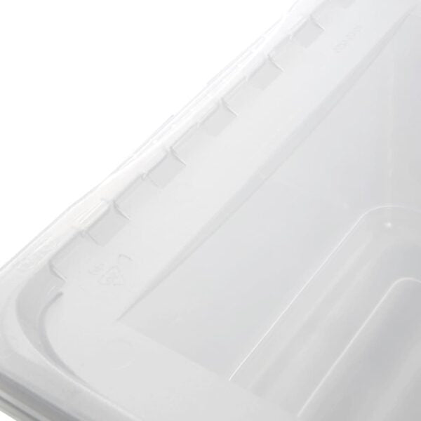 keeeper Aufbewahrungsbox 11 l (mit Deckel) – Polypropylen – Transparent – Stapelbar, mit Verriegelung – 3er-Set