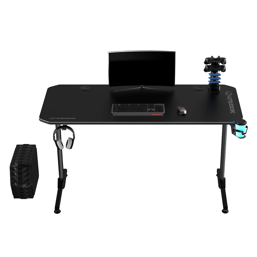 Ultradesk Frag V3 – Computertisch 1'400×600×760 mm, bis 90 kg, schwarz