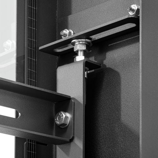 Hagor Bodenständer – 48" – VESA 100×100–800×400 – Höhenverstellbar – vis-it HP bolt-down 48