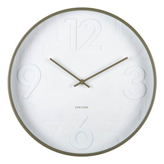 Karlsson Wanduhr Ayuno – Ø 40 cm, dunkelgrau, Kunststoff