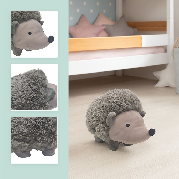 Relaxdays Türstopper – Baumwolle/Sand – Grau – 210 × 150 × 340 mm