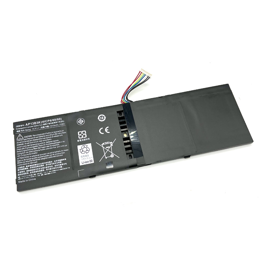 BTI Notebook-Akku – für Acer – 52 Wh, 15 V, 4 Zellen – Schwarz