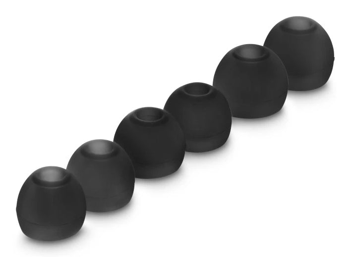 Hama Ersatz-Ohrpolster/Refresh-Kit – für Hama Ohrhörer – Silikon, Grösse S/M/L – Schwarz – 6 Stück