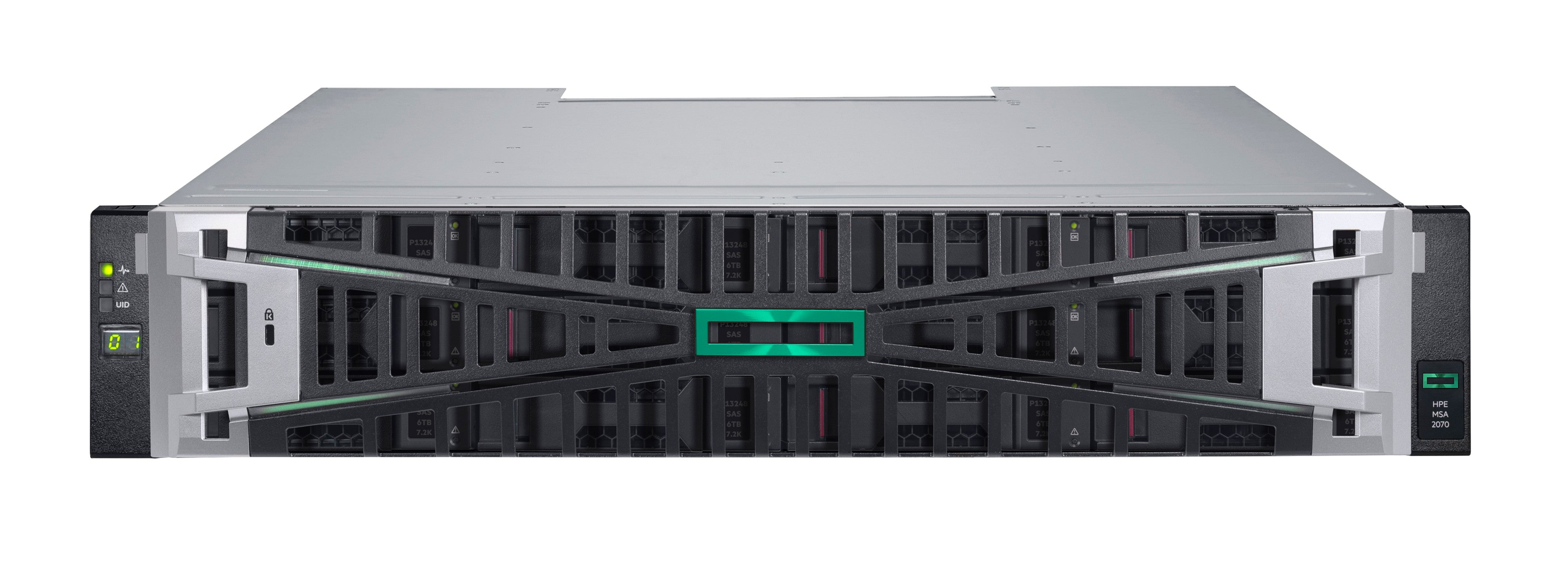 HPE MSA 2070 – Rack 2U SAN – 2×12Gb SAS, für 3,5" HDD/SSD