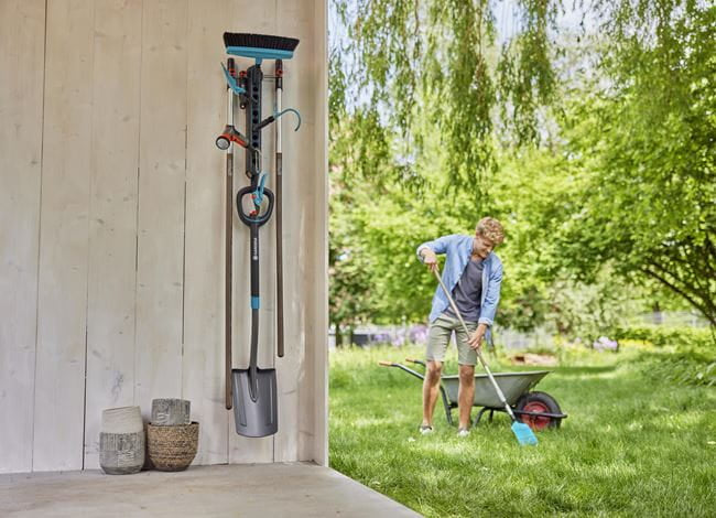 Gardena combisystem Geräteleiste 575 mm – Grau/Türkis, Kunststoff, B 575 × H 117 × T 245 mm, für Universal