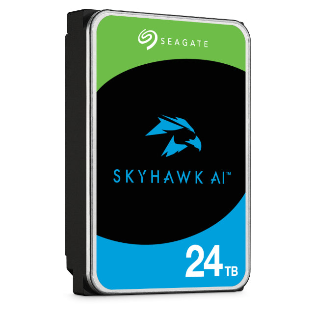 Seagate Interne Festplatte – SkyHawk AI, 24 TB, 3,5" SATA III, 7200 U/min, 512 MB