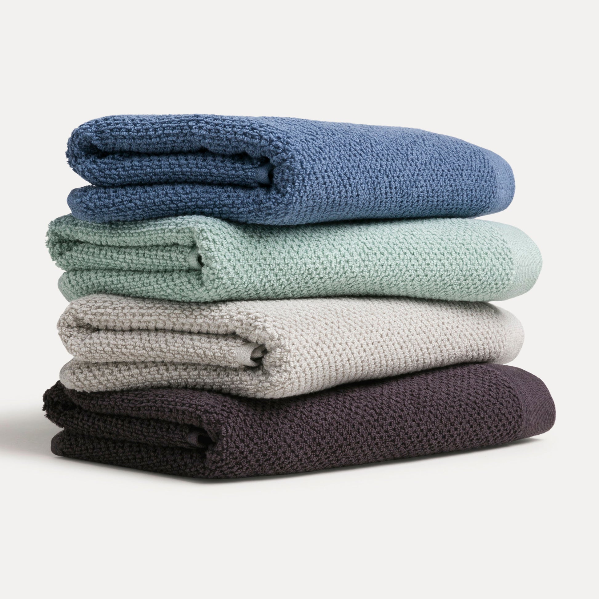 MÖVE Waschlappen Bliss Perlstruktur – 15 × 20 cm, Grün, 100% Baumwolle, 500 g/m², OEKO-TEX