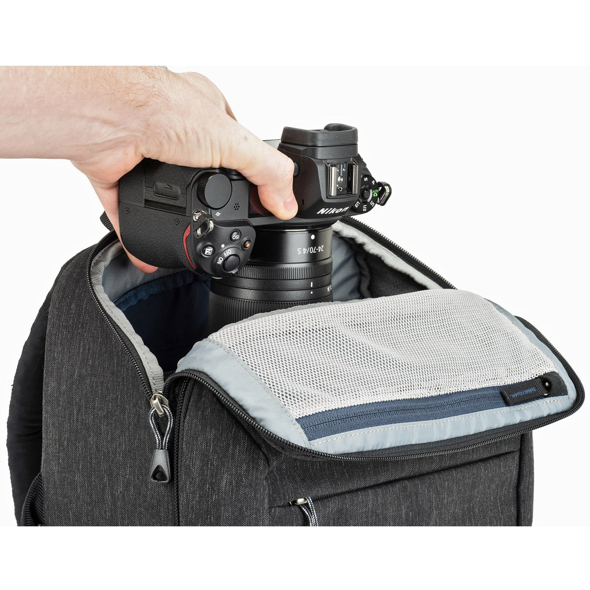 Think Tank BackStory 15 Kamerarucksack – Schwarz – für 16" Notebook, 4 Objektive