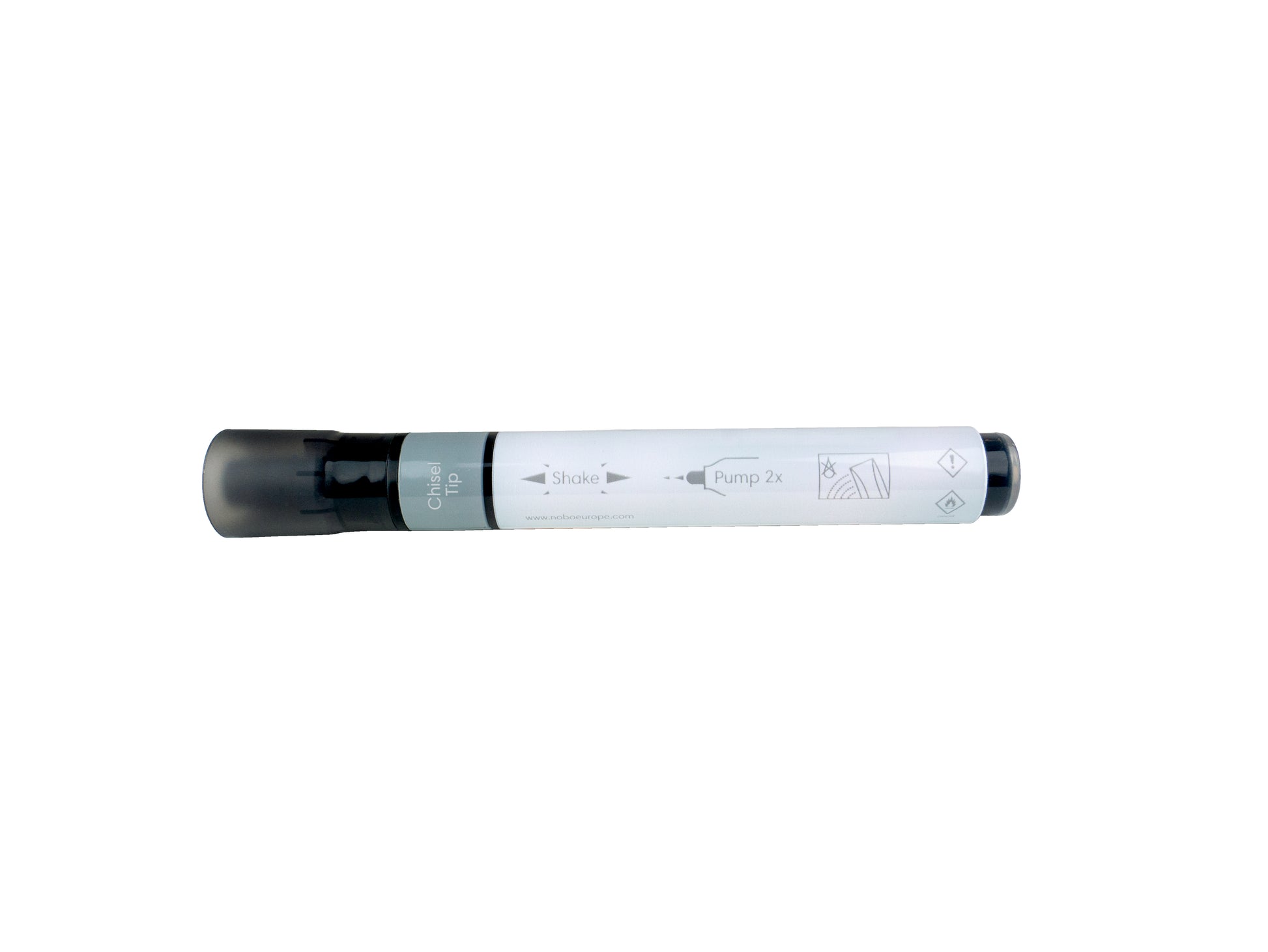 Nobo Whiteboard-Marker – Keilspitze 4 mm, Schwarz, 10 Stk., Trocken abwischbar – Für viele Oberflächen
