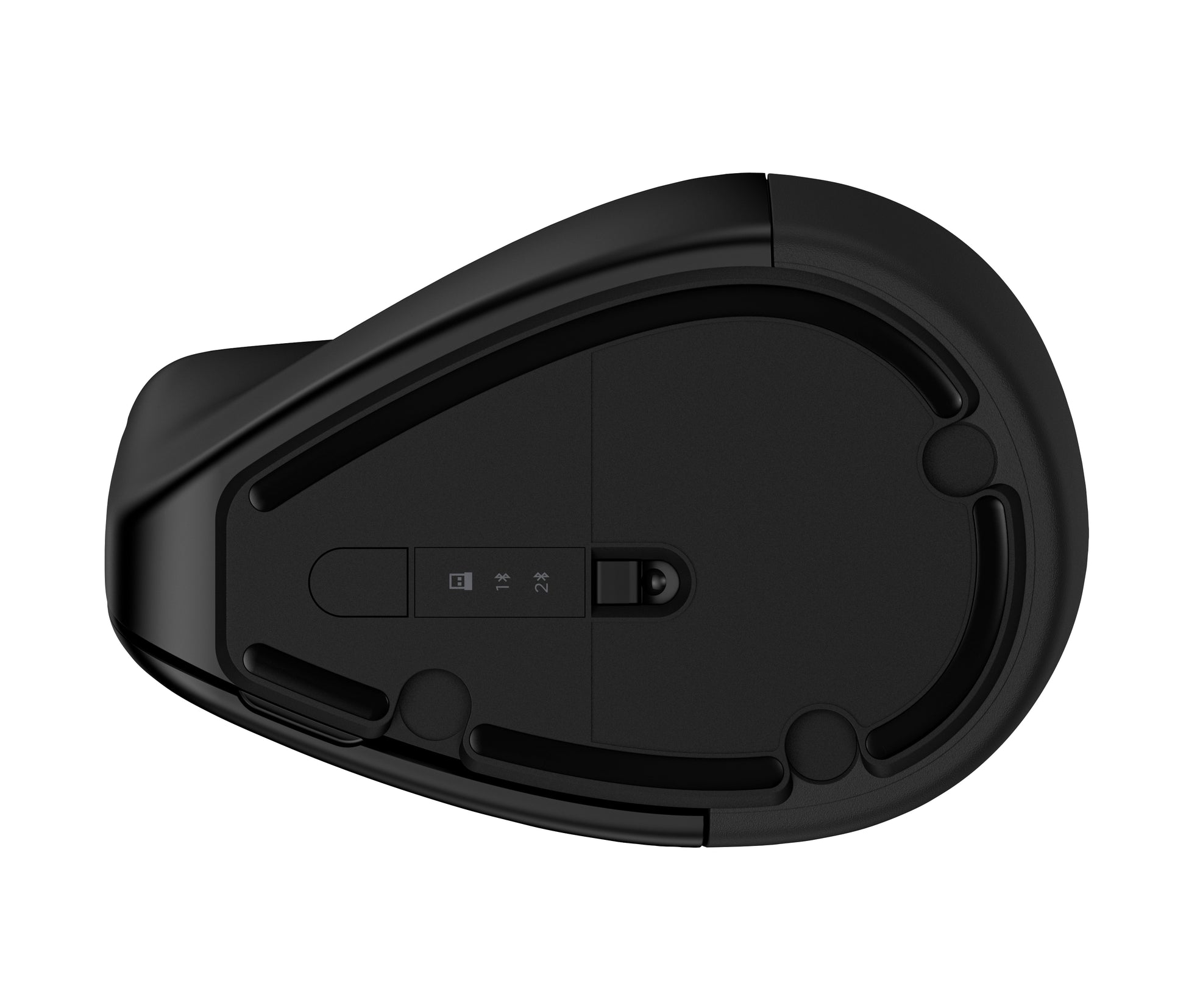 HP 925 Ergonomische Maus – kabellos, 4'000 dpi, 6 Tasten, für Rechtshänder, vertikal, wiederaufladbar, schwarz