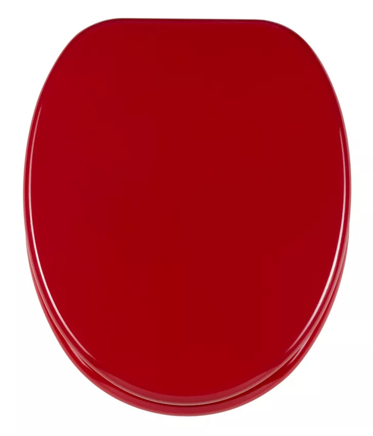 Diaqua Bilbao – Toilettensitz – MDF, Kunststoff, Rot, 37,1 × 45,9 cm