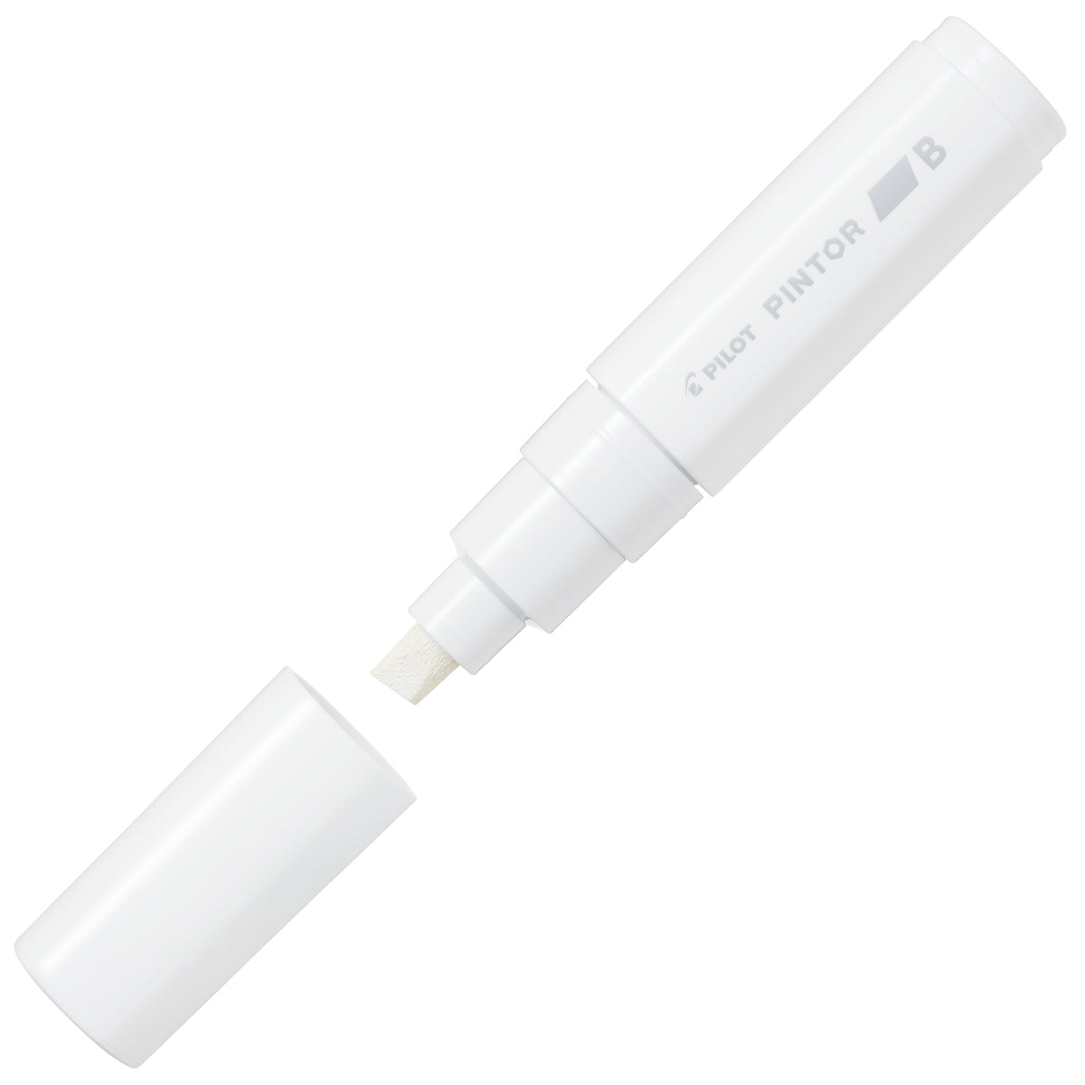 Pilot Pigment-Marker Pintor – Keilspitze 8 mm – Weiss – Für dunkle Oberflächen geeignet