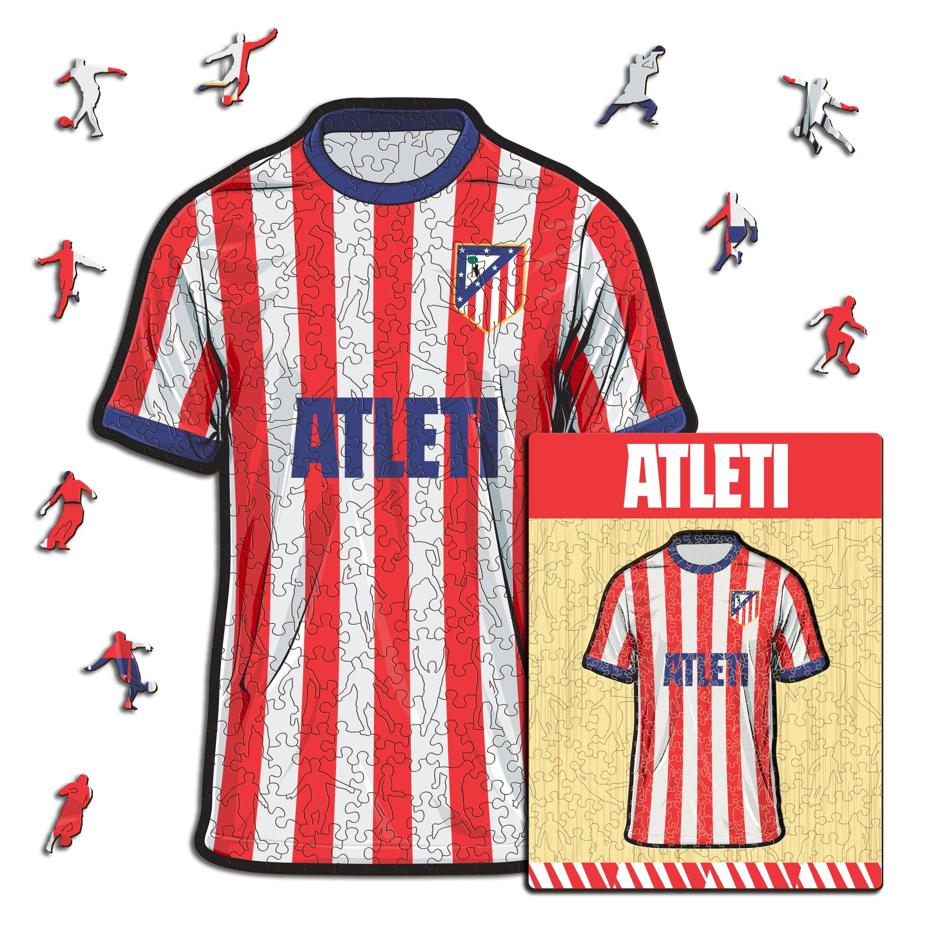 Iconic Puzzles Atlético de Madrid Trikot – Logikspiel, ab 10 Jahren, 180 Min.