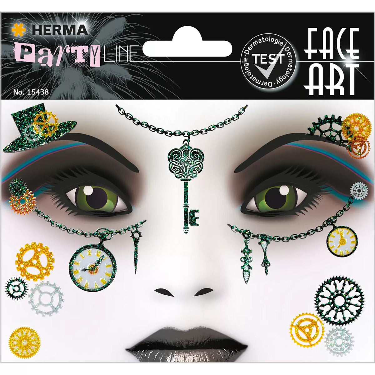 HERMA Face Art Sticker Steam Punk Amelia – 1 Blatt