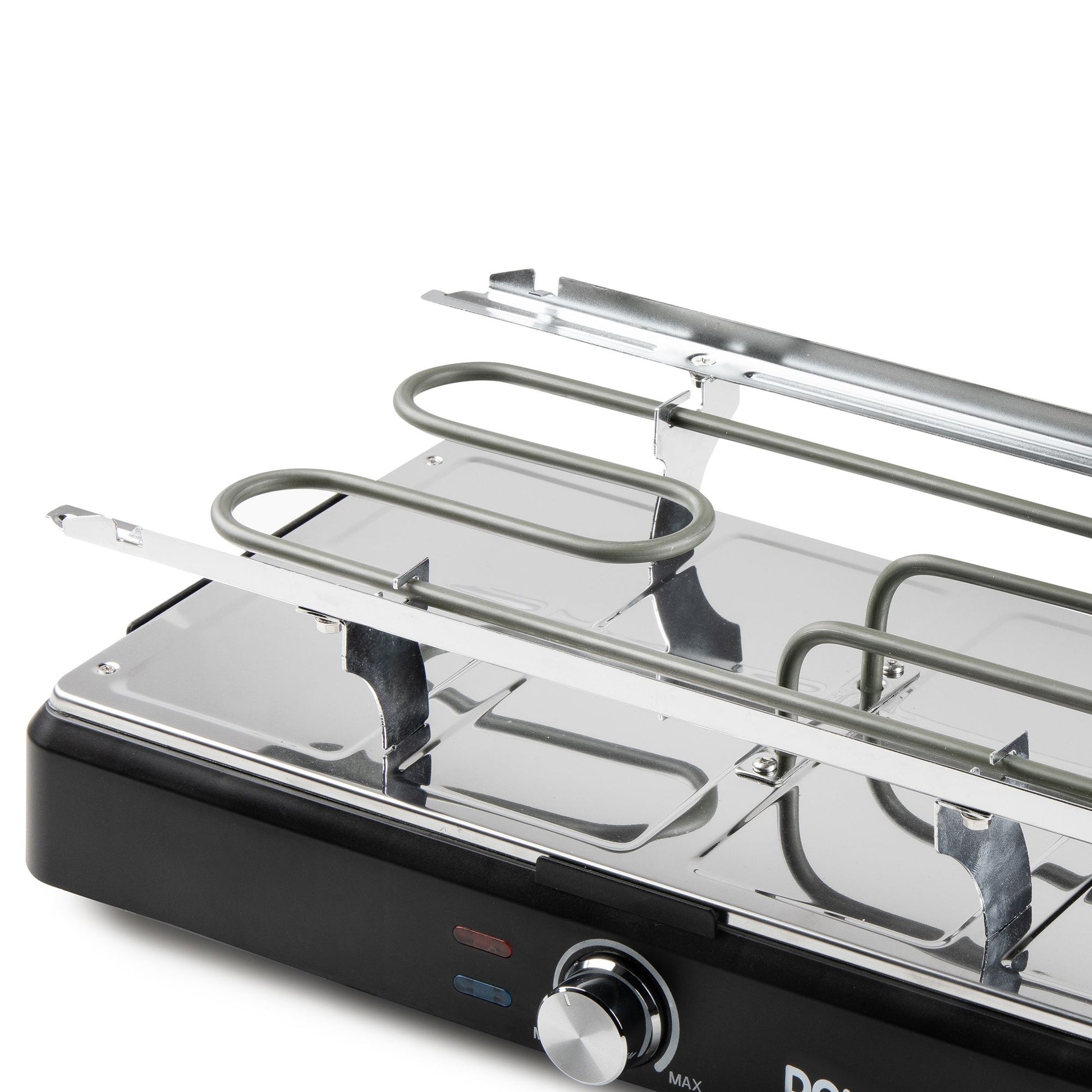 Domo Raclette DO9294G – 8 Personen, Keramik-Grillplatte, 1400 W – schwarz