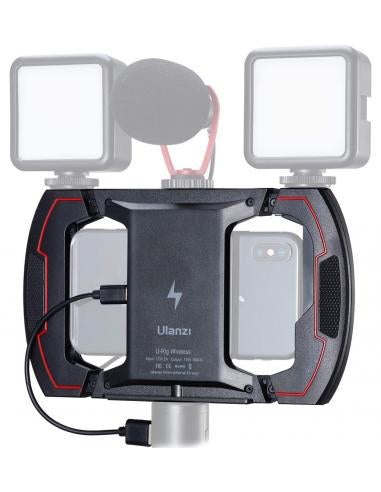 Ulanzi U-Rig Wireless – Foto-/Video-Griff – Qi-Ladefunktion – für Android/iOS – Schwarz