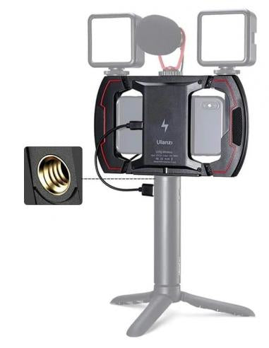 Ulanzi U-Rig Wireless – Foto-/Video-Griff – Qi-Ladefunktion – für Android/iOS – Schwarz