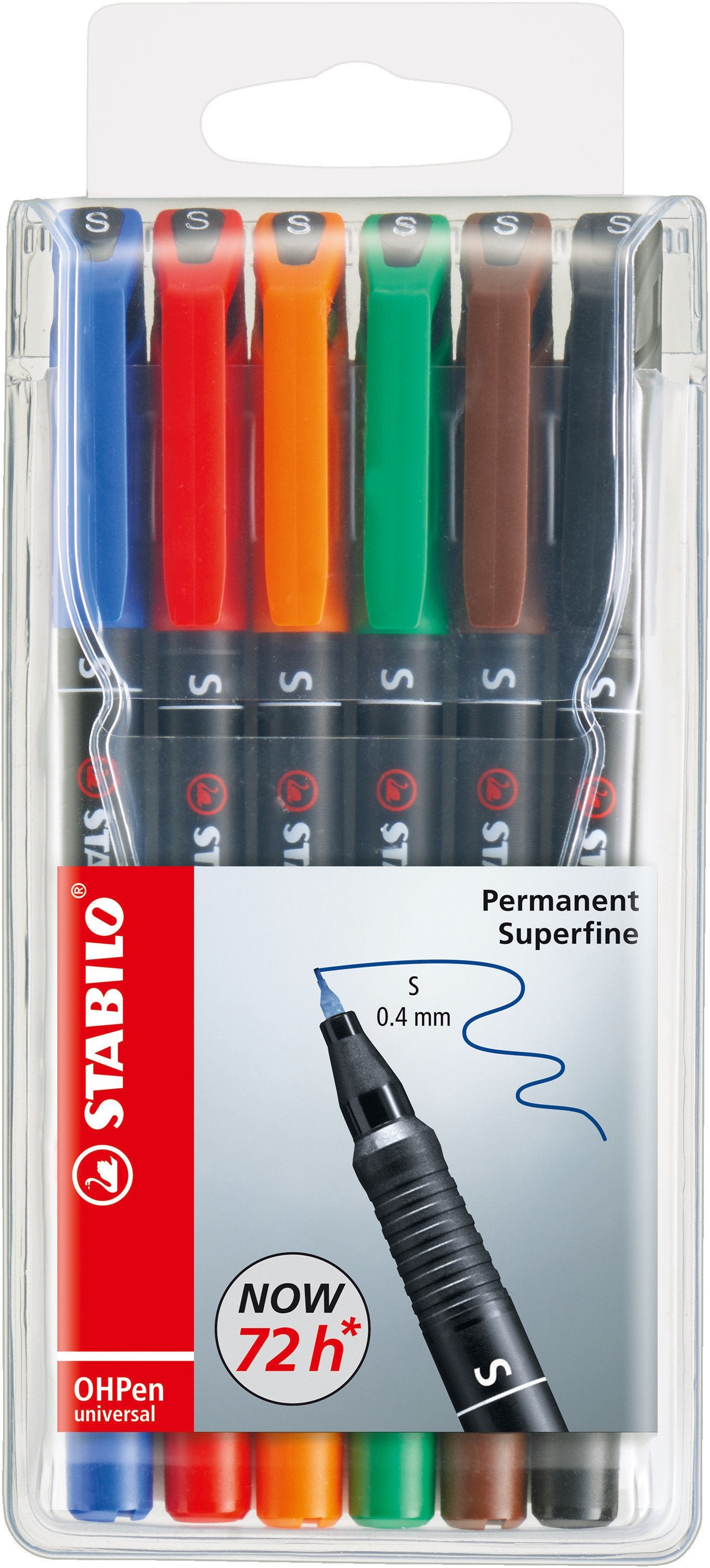 STABILO OHPen Permanent-Marker – sortiert, 6er