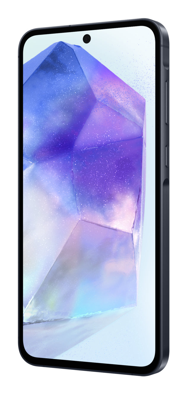 Samsung Galaxy A55 5G – awesome navy, 6,6", 1080 × 2340, Android 14, 128 GB, 8 GB, Dual-SIM, IP67, NFC