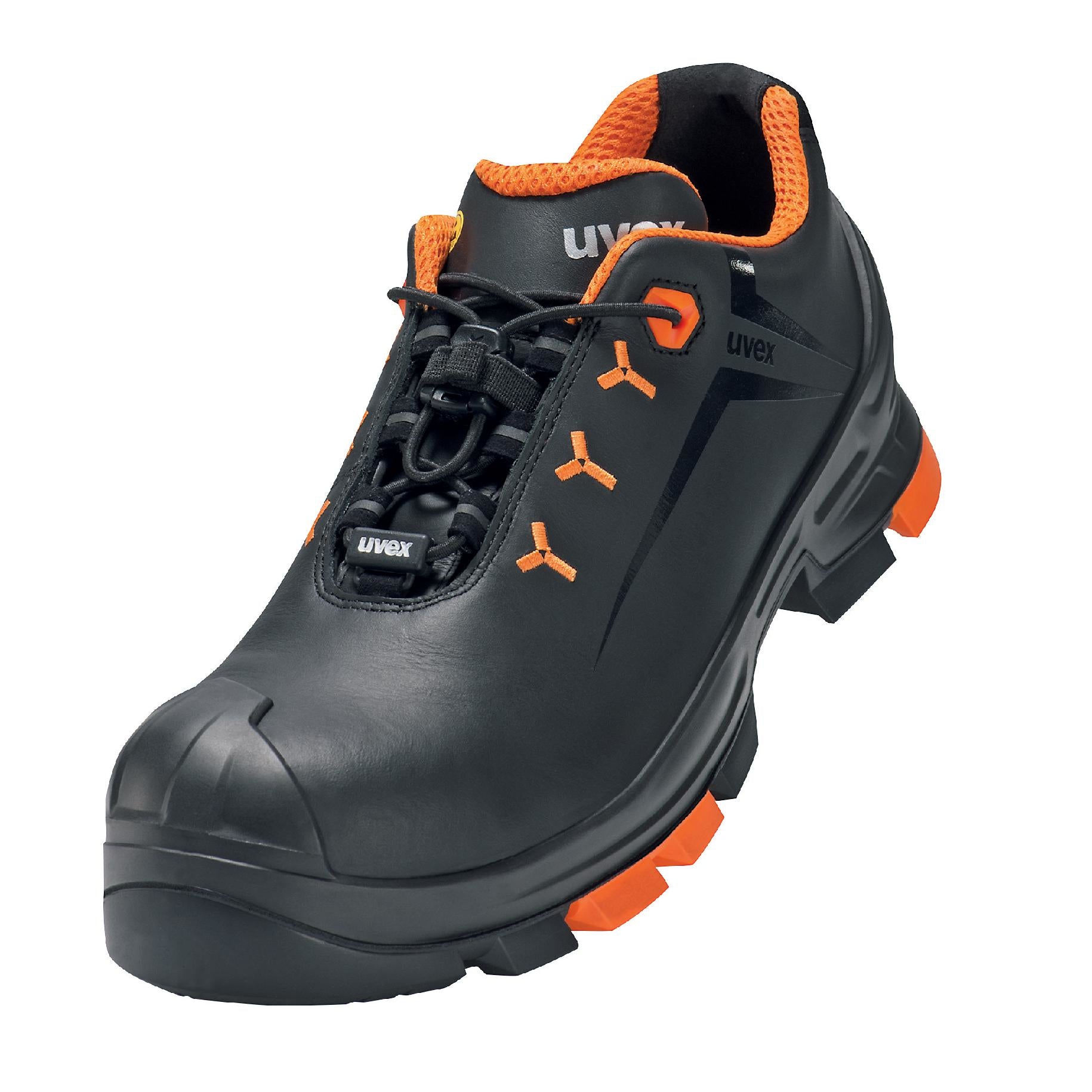 Uvex 2 Sicherheits-Halbschuh S3 SRC – Schwarz/Orange – Grösse 44