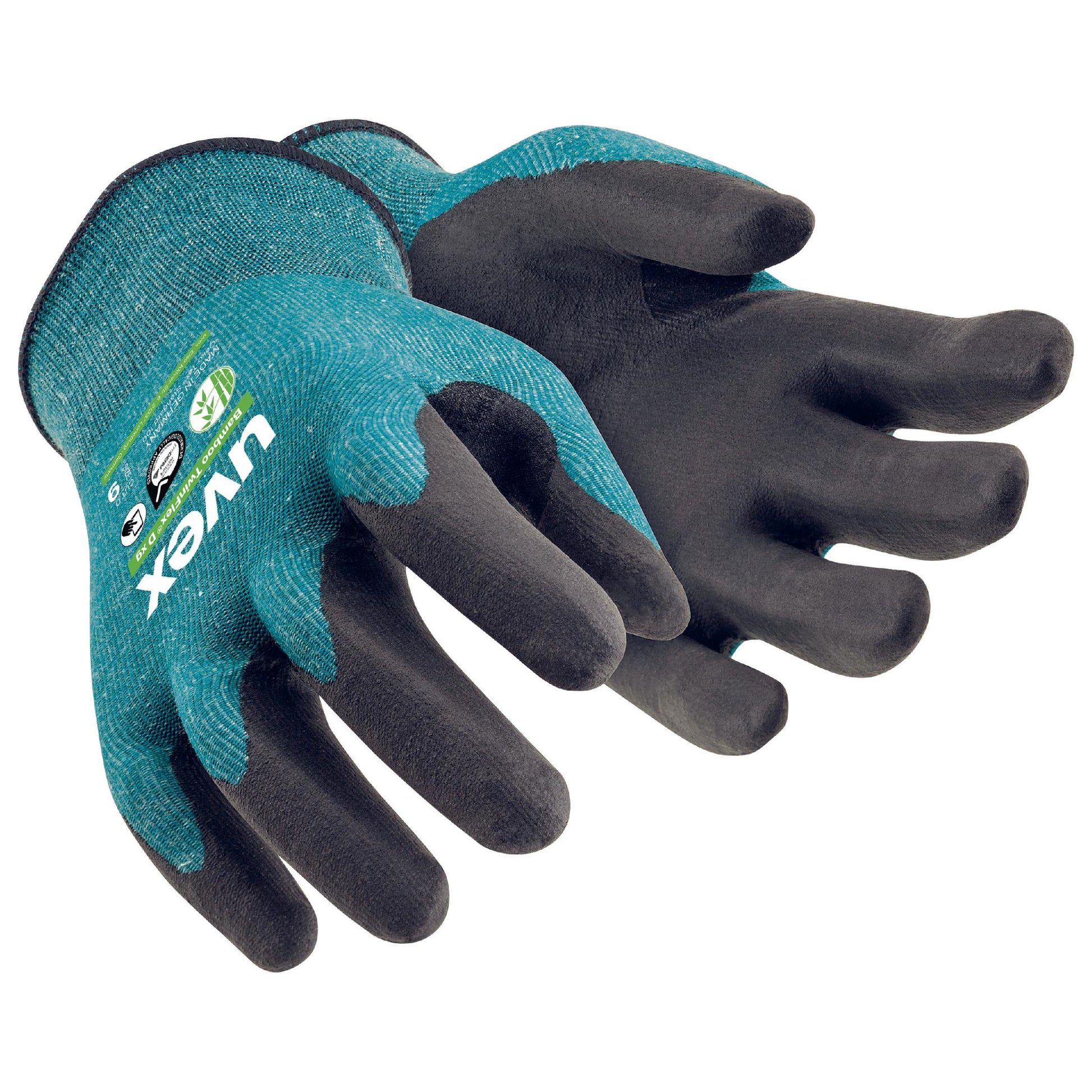 Uvex Schnittschutzhandschuhe Bamboo TwinFlex D xg – Grösse 10 – EN 388:2016 4X41D, EN 407:X1XXXX