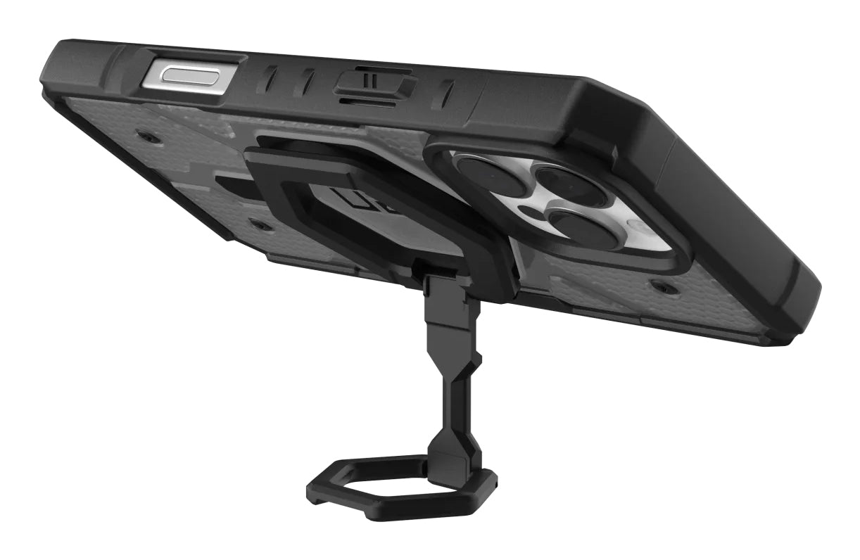 Urban Armor Gear UAG Pathfinder Backcover – für Apple iPhone 16 Pro Max, mit Ständer, TPU, Asche/Schwarz, bis 5,4 m Sturzsicher