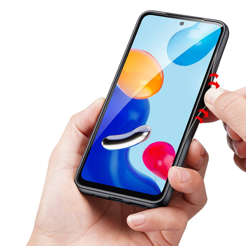 nevox StyleShell Nylo Backcover – für Xiaomi Redmi Note 11/11s, Nylon+PC+TPU, Schwarz