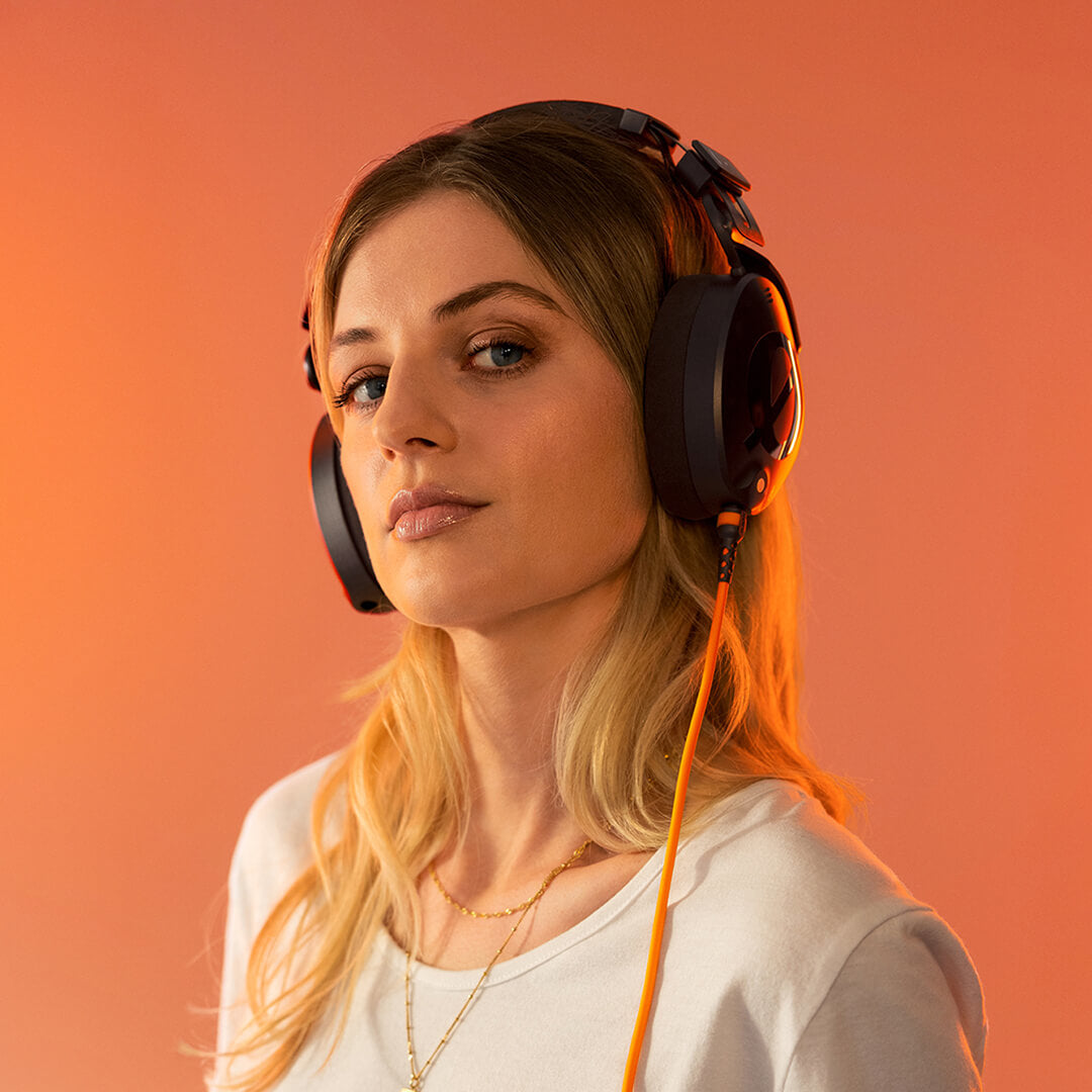 RØDE 3,5-mm-Klinkenkabel – Stecker zu Stecker – 1,2 m, Orange, für NTH-100