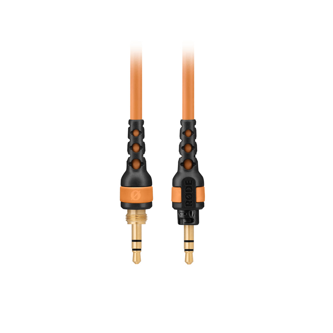 RØDE 3,5-mm-Klinkenkabel – Stecker zu Stecker – 1,2 m, Orange, für NTH-100