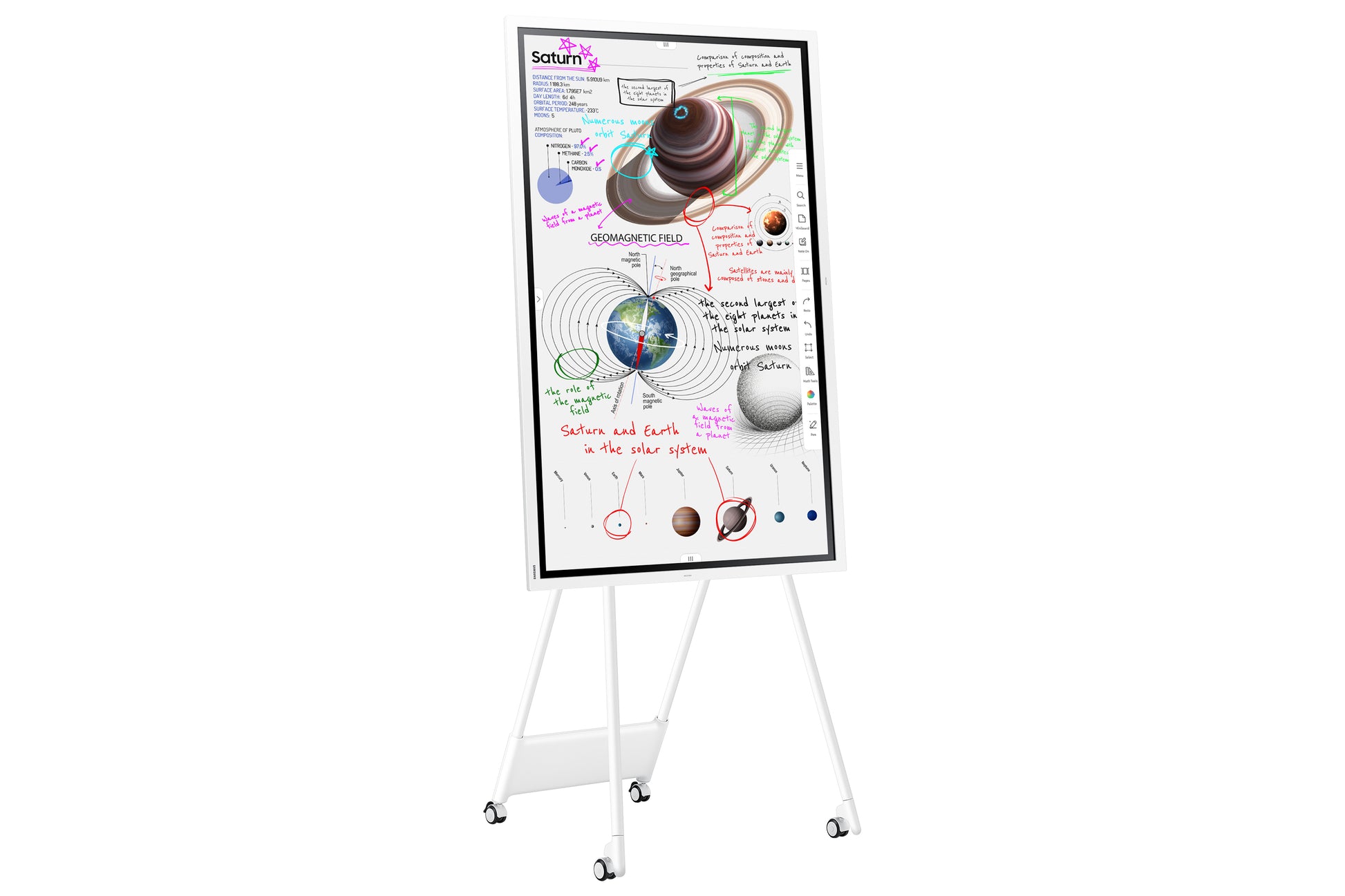 Samsung Flip WM65B – 65" 4K Touchdisplay, 20 TP