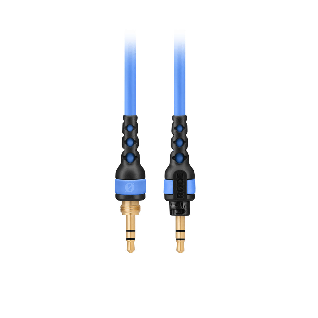RØDE NTH-Cable24 – Adapterkabel – 3,5 mm TRS auf 3,5 mm TRRS – 2,4 m – Blau