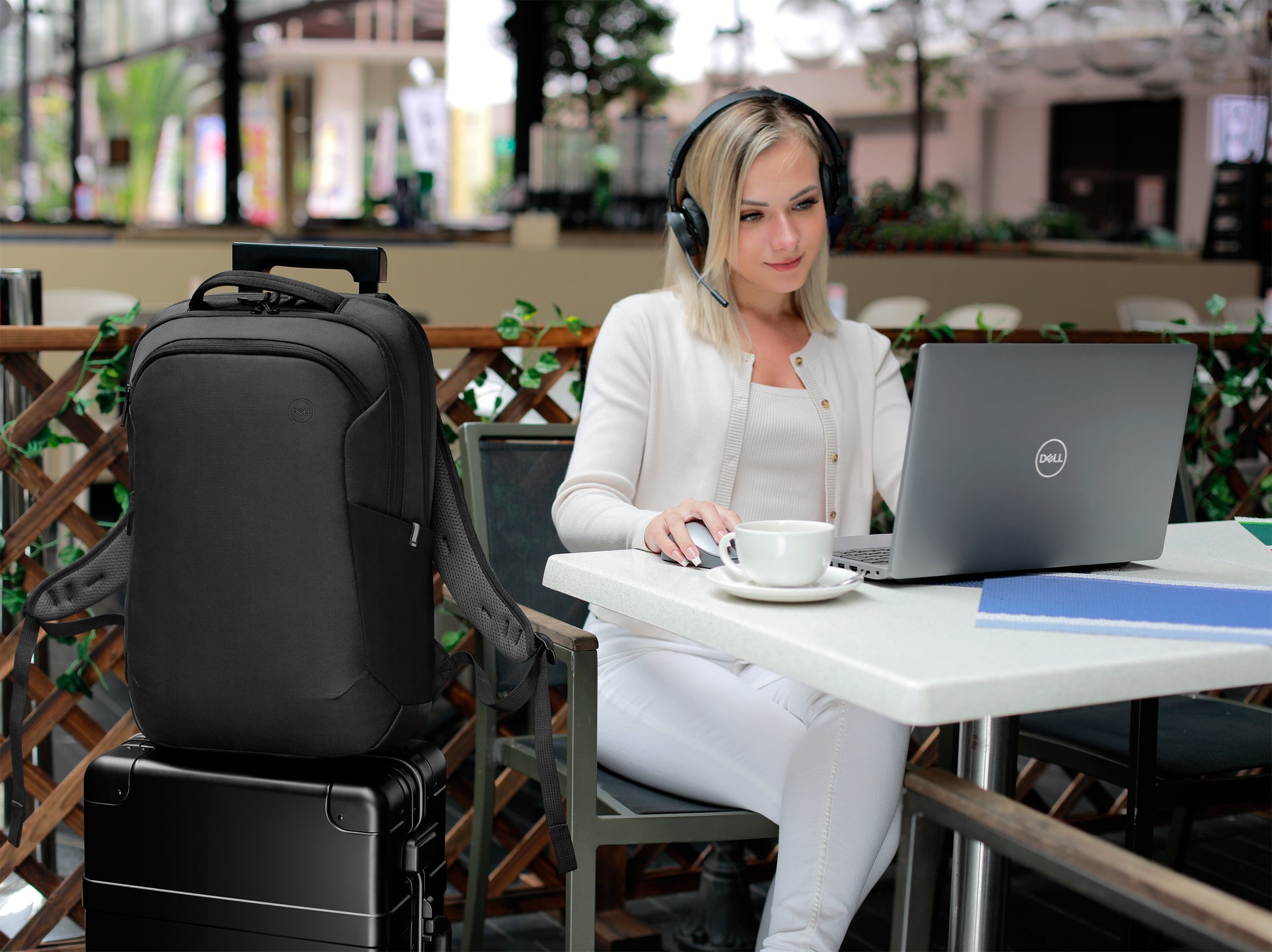 Dell Pro 14-16 Plus EcoLoop Notebook-Rucksack bis 16" – wasserfest, 100% recycelt – Schwarz