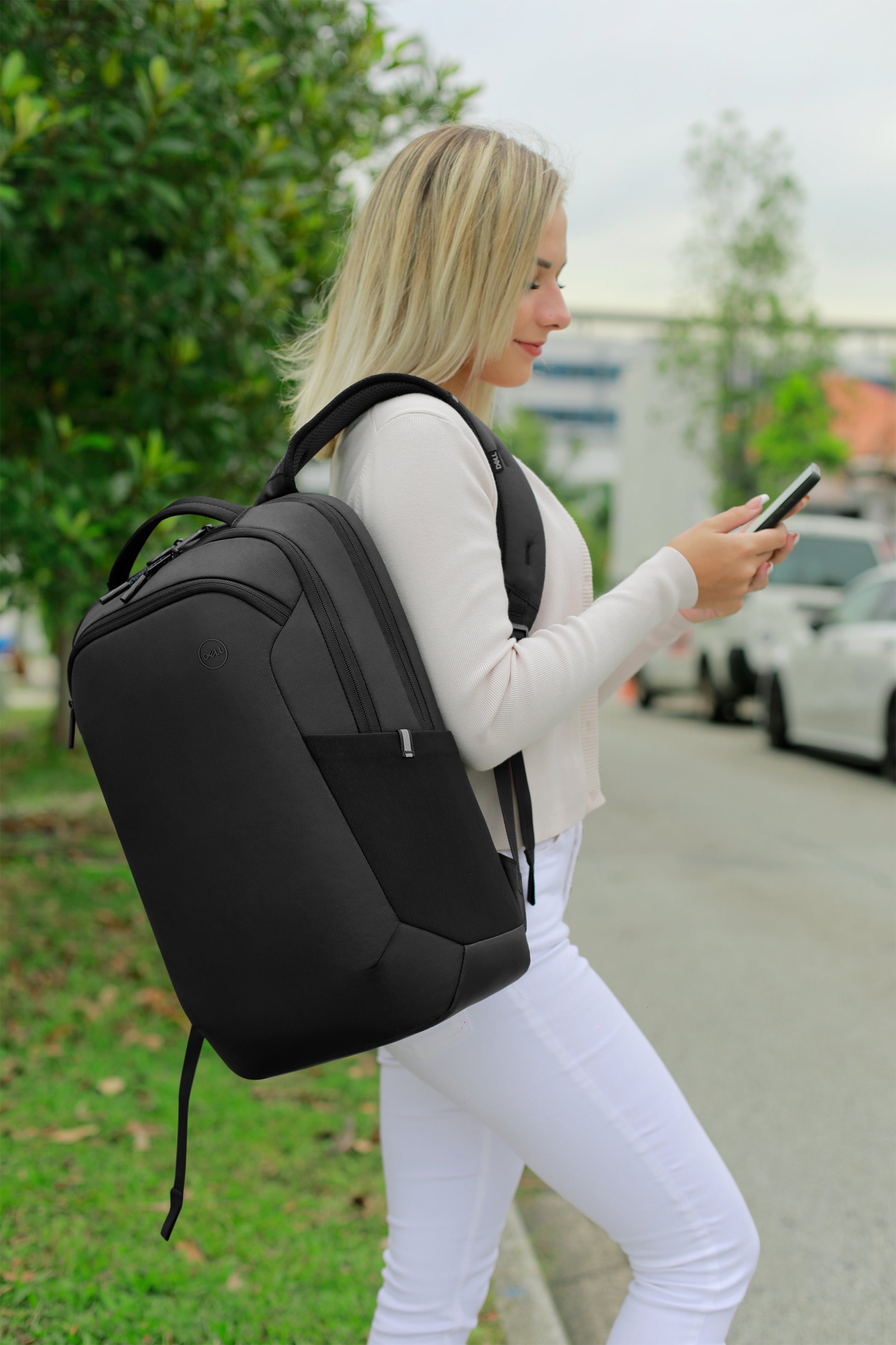 Dell Pro 14-16 Plus EcoLoop Notebook-Rucksack bis 16" – wasserfest, 100% recycelt – Schwarz