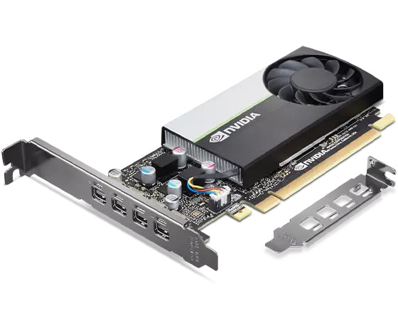 Lenovo T1000 PCIe Grafikkarte – 8 GB GDDR6, 4× mini DisplayPort 1.4a, 8K (7680 × 4320) – für Windows
