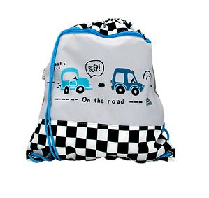 Funki Sportbeutel – 12 l, Motiv On the Road, wasserabweisend, 36 × 42 cm