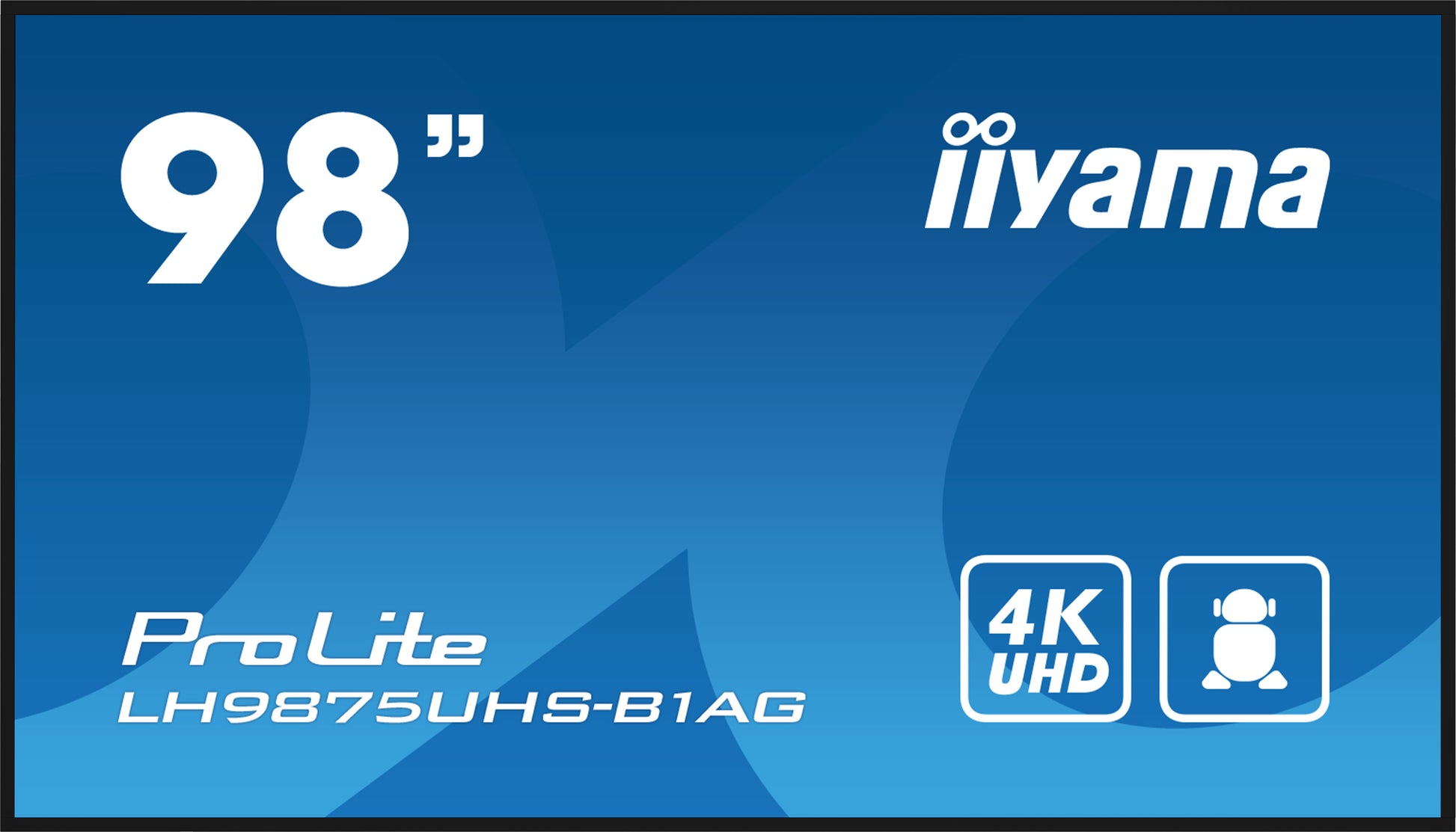 iiyama LH9875UHS-B1AG – 97,5" Public Display LED UHD 4K, Android OS, 24/7