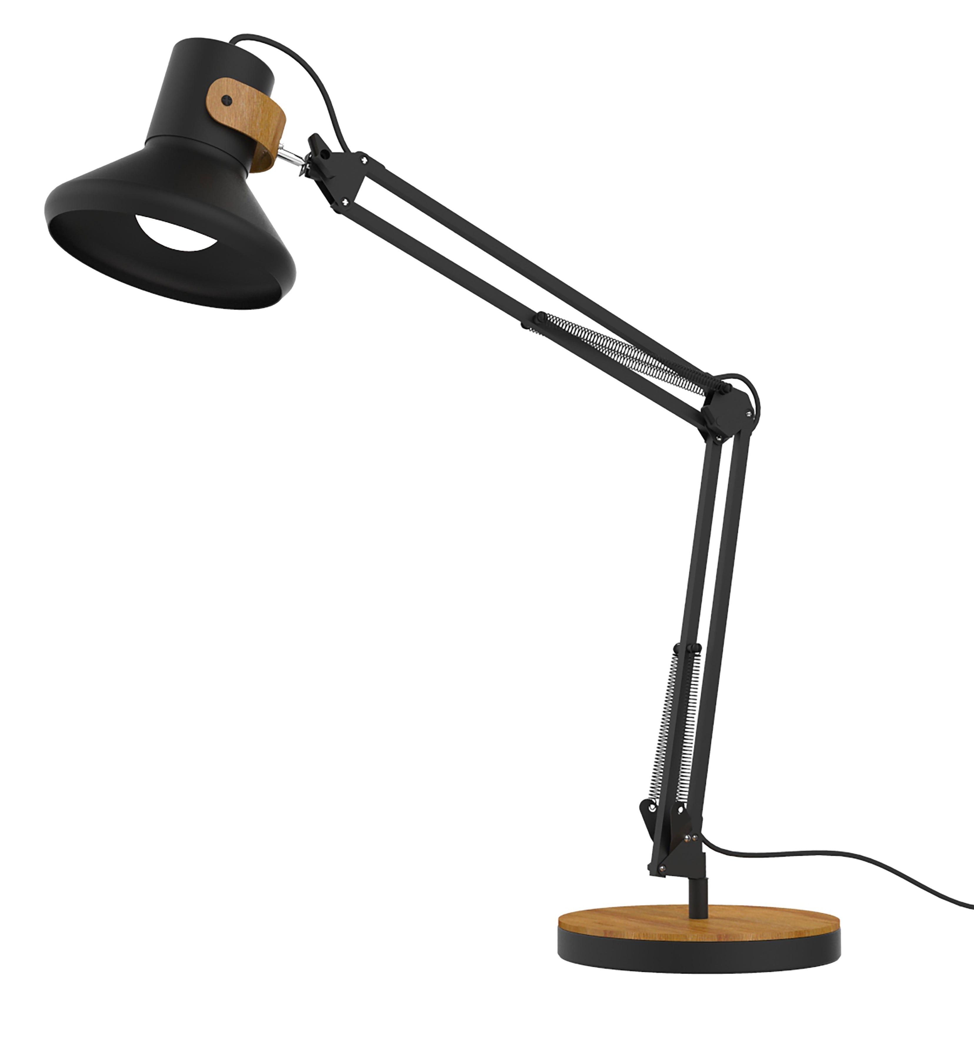 Unilux Tischleuchte LED BAYA Bambus – 3000 K – 915 lm 11,3 W – Schwarz, Bambus