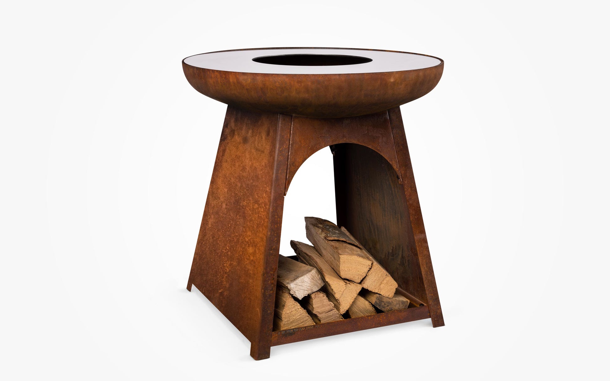 Feu Du Jardin Feuerstelle – Ø 78 × 78 cm – Edelstahl, rostbraun