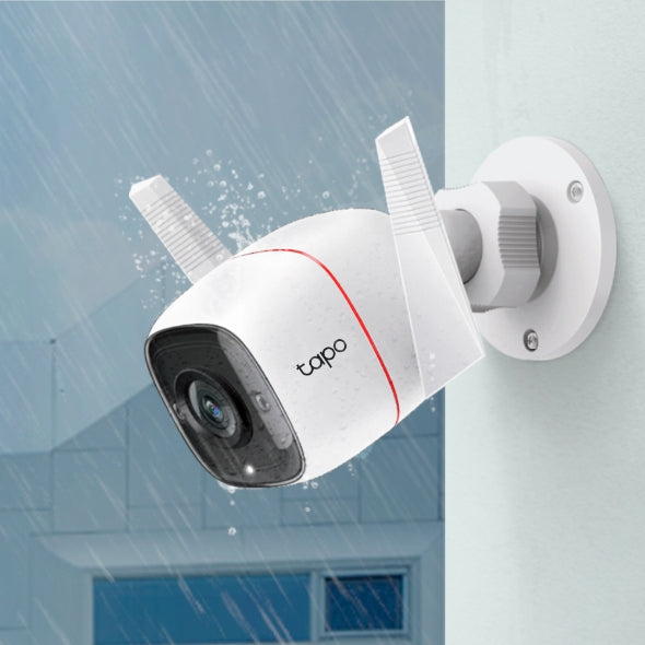 TP-Link Tapo Wildkamera – 3 MP, Reichweite 30 m, IP66, Weiss