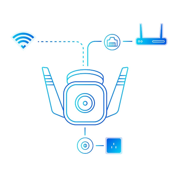 TP-Link Tapo Wildkamera – 3 MP, Reichweite 30 m, IP66, Weiss