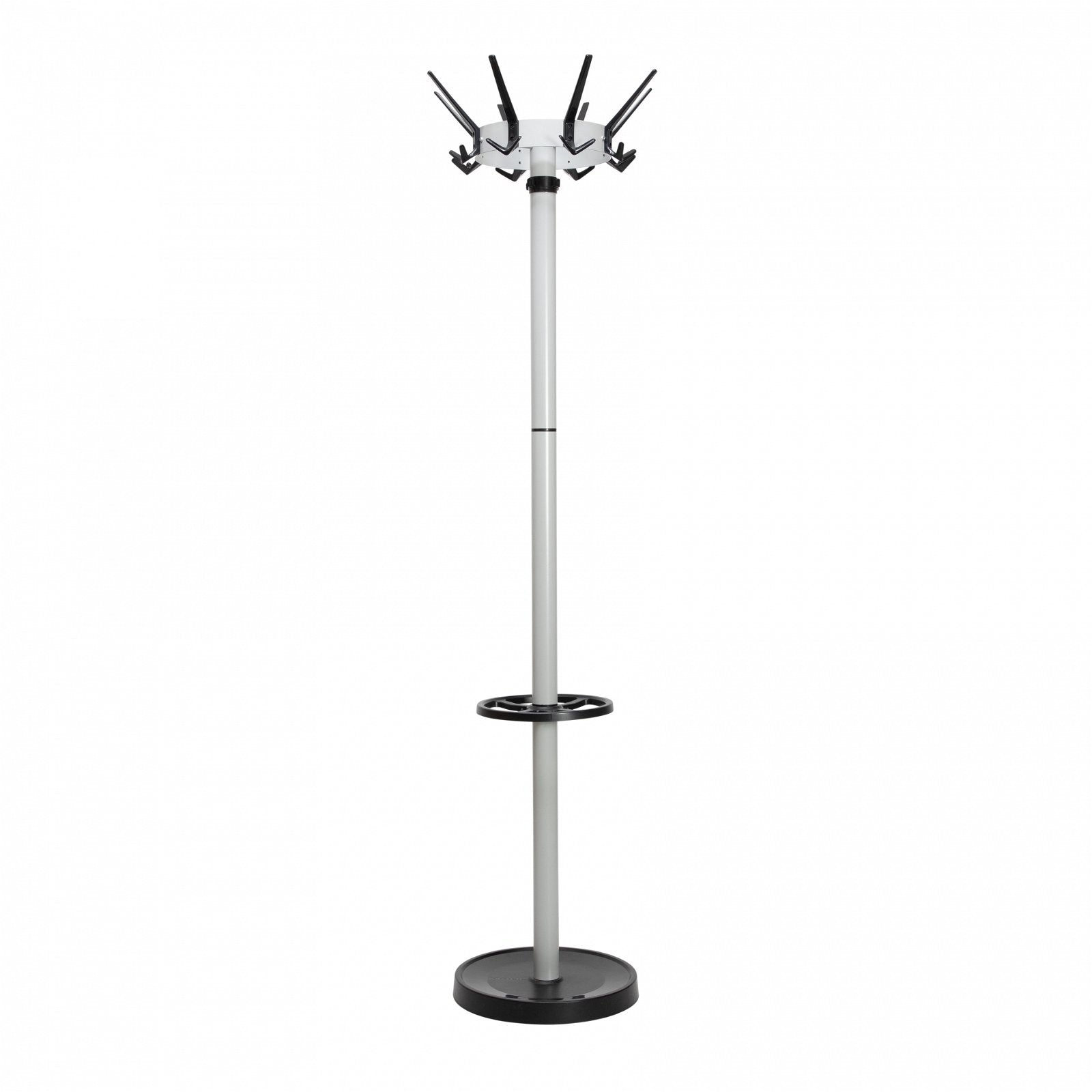 MAUL Garderobenständer (mit Schirmhalter) – Stahl – Silber – 1'725 mm