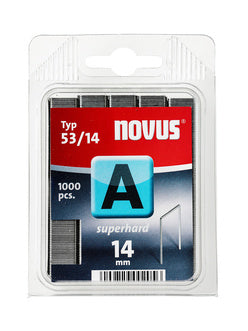 Novus Heftklammern 53/14 – für Novus J-29 – Metall, silber – 1000 Stk.