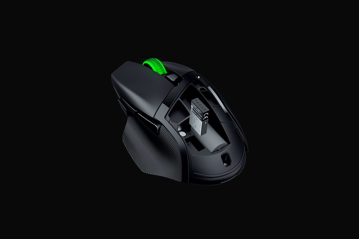 Razer Basilisk V3 X HyperSpeed – Gaming-Maus – Kabellos (Bluetooth), 18000 DPI, Rechts, Schwarz
