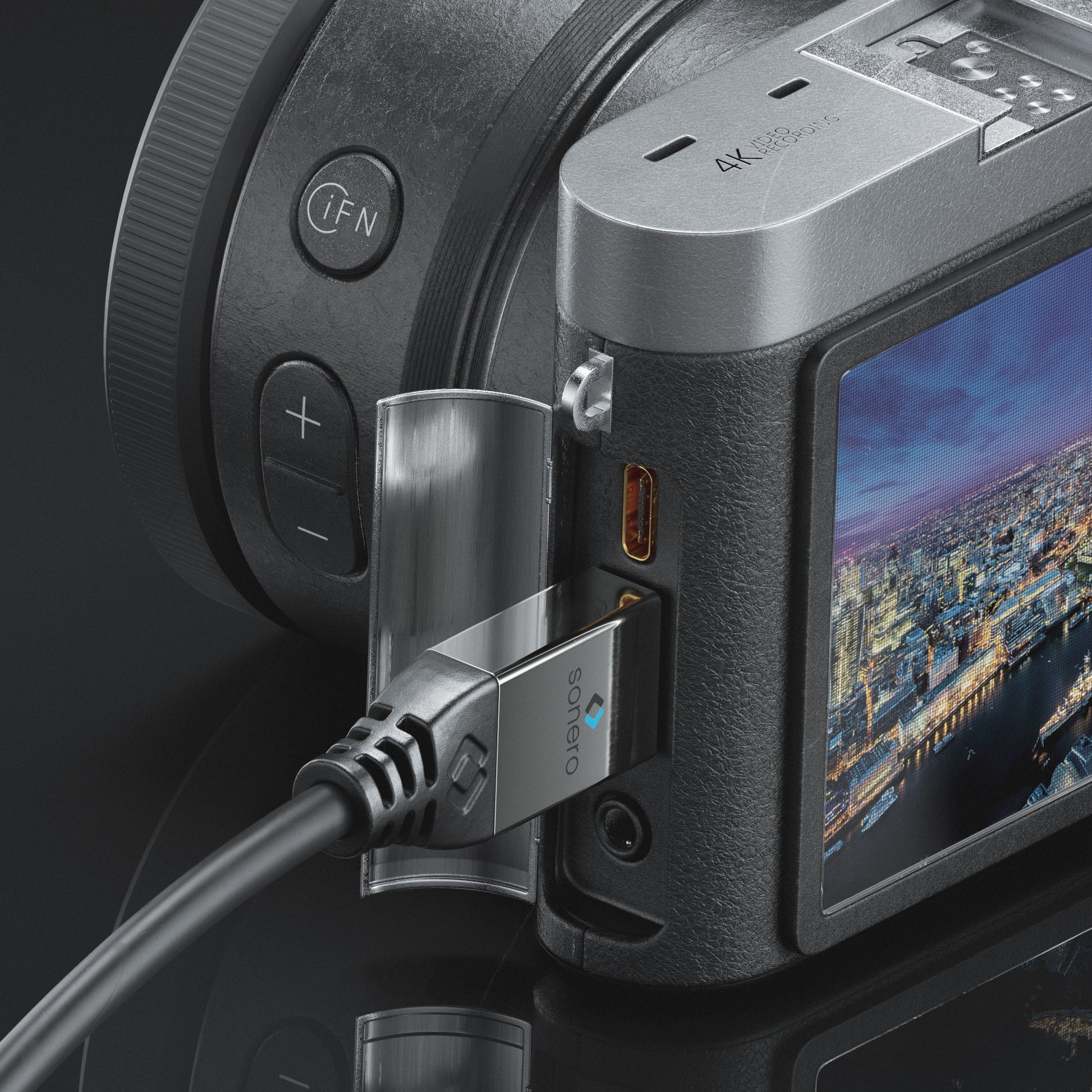 Sonero Mini HDMI auf HDMI Kabel HDMI 2.0 – 4K 60 Hz – 0,25 m – HDR, ARC